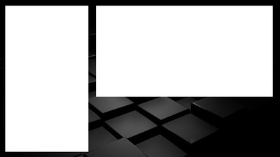 rectangle noir Fotomontaža