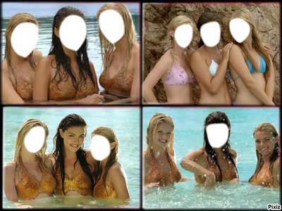 H2O  meninas Sereias Fotomontage