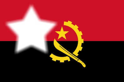 Angola flag Photomontage