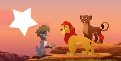 Lion guard Makini,Kion and Rani Φωτομοντάζ