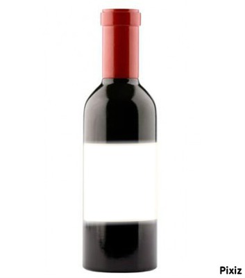 bouteille de vin Photomontage