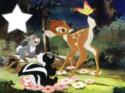 Bambi et Panpan フォトモンタージュ