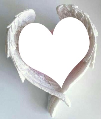 heart wings Photo frame effect