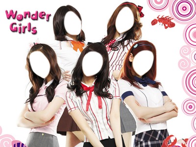five girls Fotomontažas