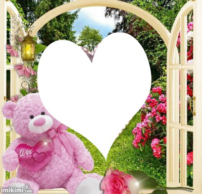 ours rose Photo frame effect