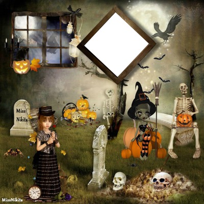 Halloween Photo frame effect