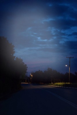 синя нощ Фотомонтаж
