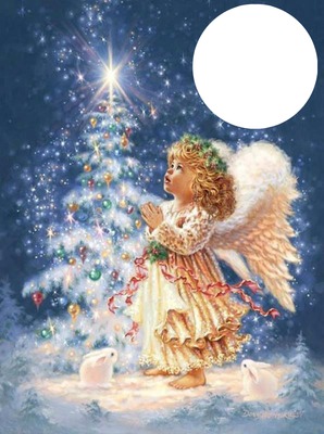 angel navideño Fotomontaggio