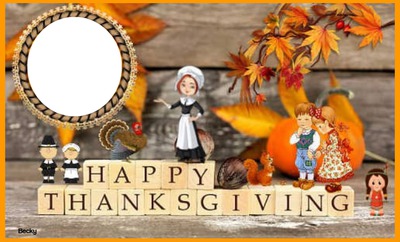 thanks giving Photo frame effect