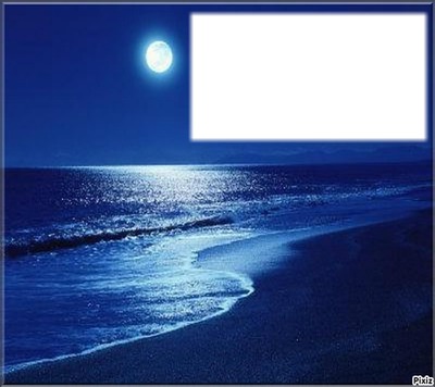 plage nuit Photomontage