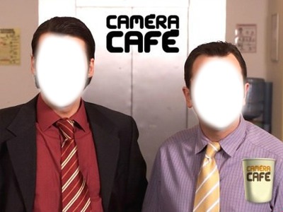 caméra café Fotomontáž