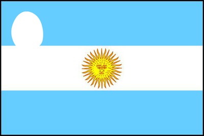argentine drapeau フォトモンタージュ
