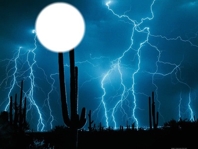 tormenta electrica Fotomontage