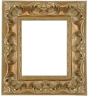 Gold Square Photo frame effect
