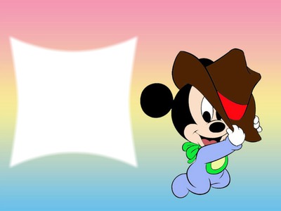 Baby mickey Fotomontage