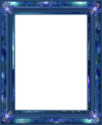 cadre bleu etoile Photomontage