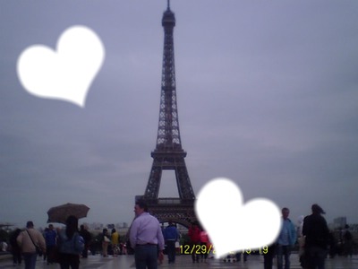 I love you Paris Fotomontasje