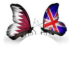 Qatar e Reino Unido / Qatar and United Kingdom Montaje fotografico
