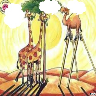girafe Fotomontaż