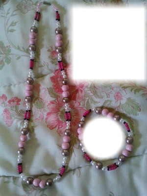 Collier bracelet rose gothika cadre