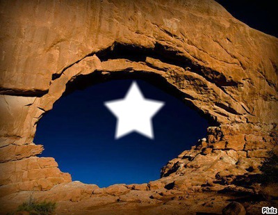 star on the rock Photomontage