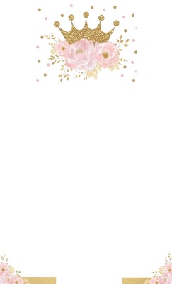 corona dorada y flores rosadas1. Фотомонтажа