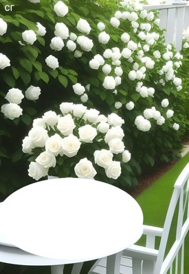 beyaz güller Fotomontasje