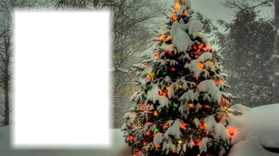Christmas tree Photo frame effect