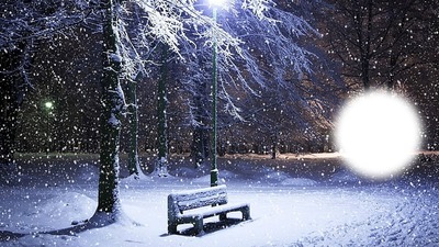 снег Фотомонтажа