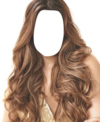 Brown Hair Photo frame effect