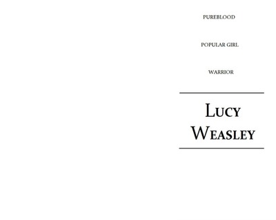 lucy Weasley Fotomontáž