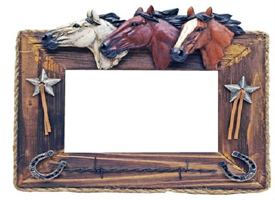 horse frame Montaje fotografico
