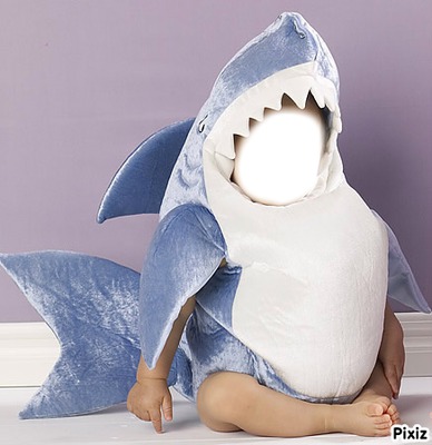 requin bebe Fotomontáž