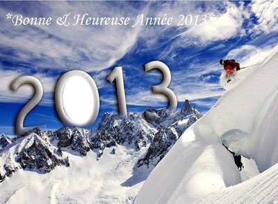 BONNE ANNEE 2013 Fotomontāža