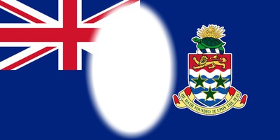 Cayman Islands flag Фотомонтаж