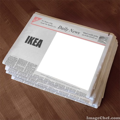 Daily News for Ikea フォトモンタージュ