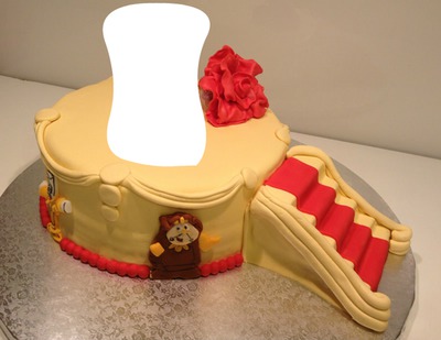 Gâteau avec escalier Fotomontaggio
