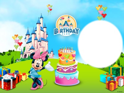 minnie mouse birthday Photo frame effect