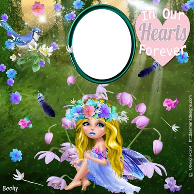 in our hearts Photo frame effect