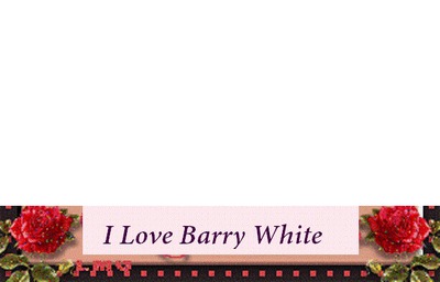 I love Barry White Photo frame effect
