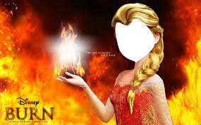 Ateş Gücü Olan Elsa Φωτομοντάζ