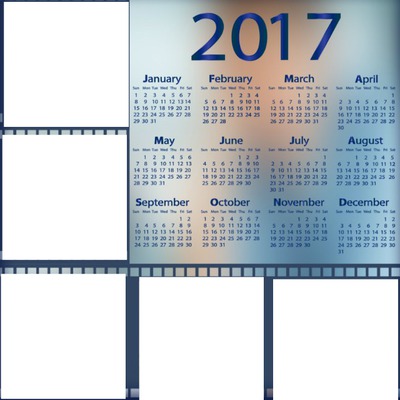 calendario 2017 Fotomontaggio