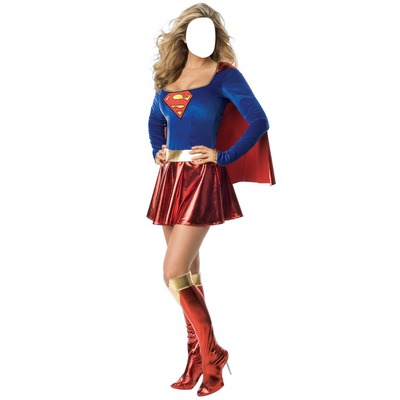 supergirl costume Fotomontasje