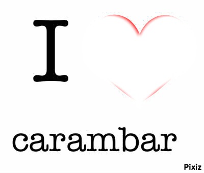 I love carambar Fotomontáž