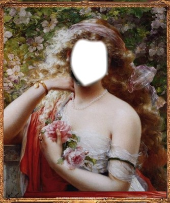 dama de rosas II Fotomontage
