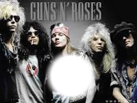 guns and roses Photo frame effect