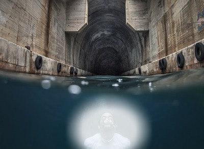 bajo el agua Fotomontage