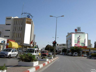 Panneau publicitaire ville d'Algérie Fotomontaż
