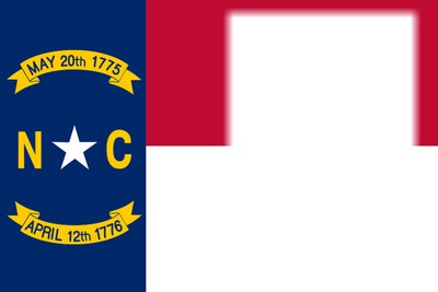 North Carolina flag Valokuvamontaasi