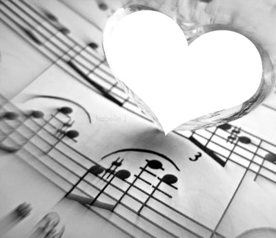 Love music Photo frame effect